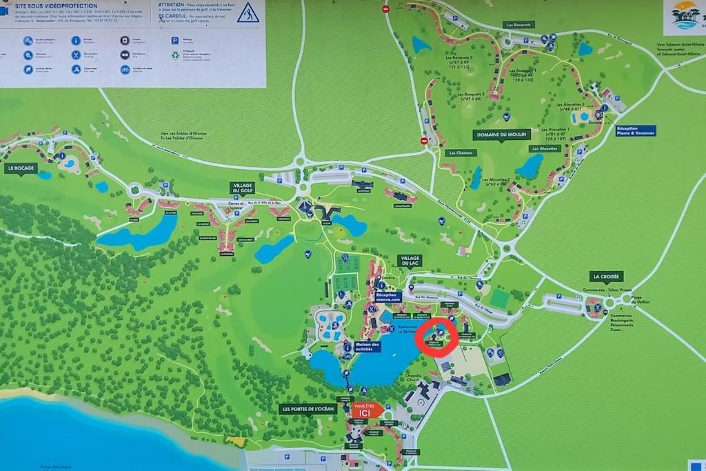 "Le Filet Du Lac" Appartement Atypique, 5 Personnes, Duplex, Vue Lac, Acces Parc Aquatique Gratuit Talmont-Saint-Hilaire Luaran gambar